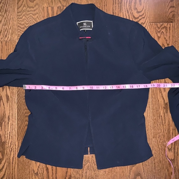 MELANIE LYNE Blazer Navy Blue. Size 8. - Picture 5 of 7